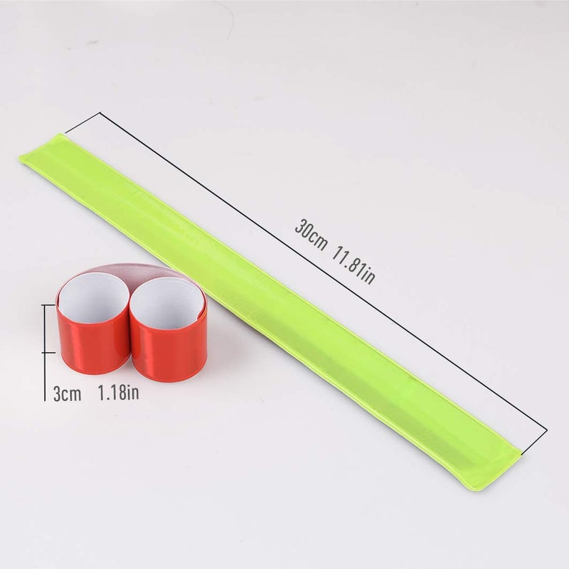 Cozihom Reflective Bands, Reflective Slap Bracelet, Reflective Wristband High Visibility Reflectors, for Night Run, Night Cycling, Night Working. 12PCS - Image 3